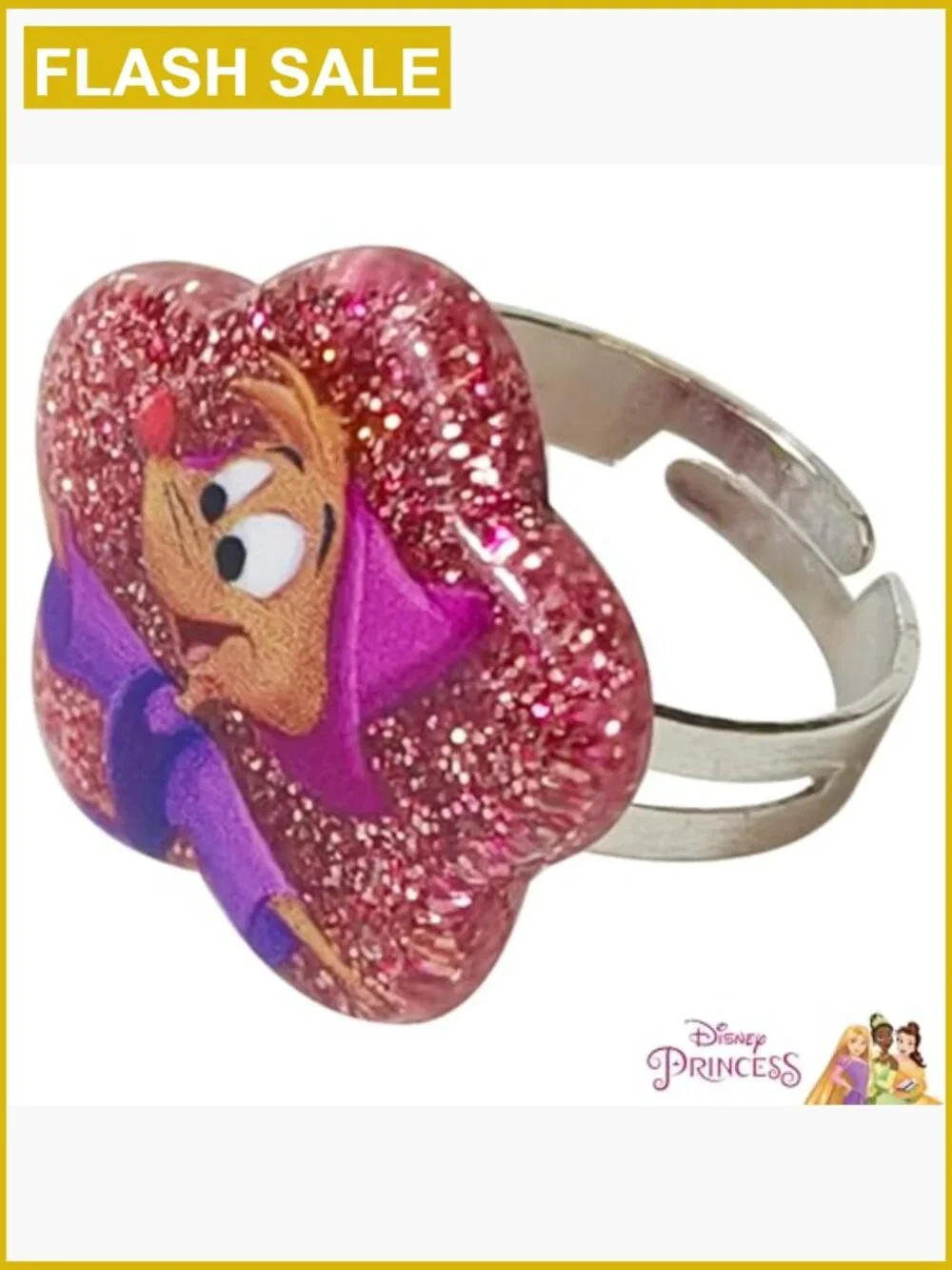 Disney Princess Jewelry Set - Necklace, Bracelet, Ring - Dress Up Toy for Kids
